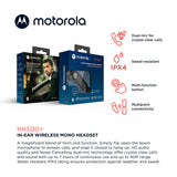 Motorola - Hk500plus In Ear Mono Bluetooth Headset - Black