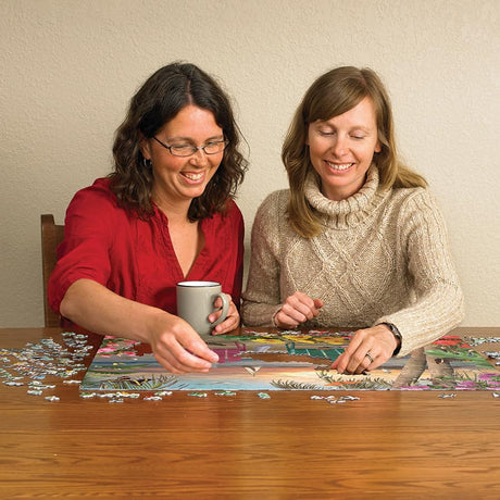 Cobble Hill 500 Piece Puzzle - Island Paradise - Sample Poster Included - image 4