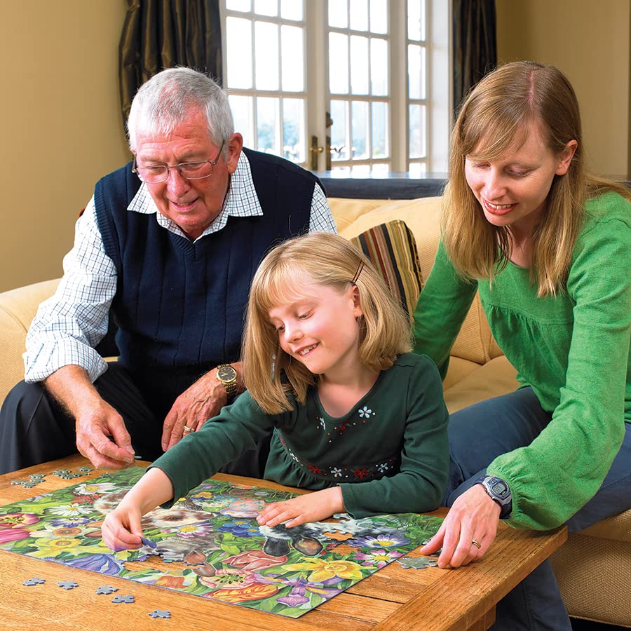 Cobble Hill Family Piece's 350 Puzzle - Easter Bunnies - Sample Poster Included