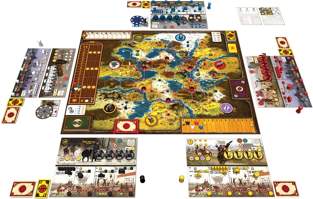 Stonemaier Games: Scythe (Base Game) | an Engine-Building, Area Control Strategy Board Game Set in Dieselpunk 1920s Europe for Adults and Family | 1-5 Players, 115 Mins, Ages 14+