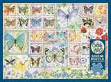 Cobble Hill 500 Piece Puzzle - Butterfly Tiles - Sample Poster Included