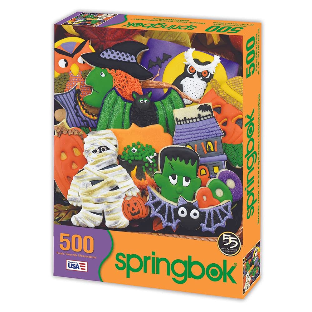 Springbok's 500 Piece Jigsaw Puzzle Terrorific Treats - Made in USA