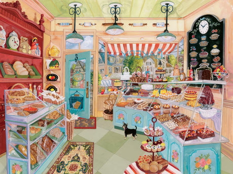 Ravensburger Corner Bakery Jigsaw Puzzle - 750 Large Format Pieces for Adults | Unique Softclick Technology | Vibrant, Glare-Free Imagery | Perfect for Family Time | Artwork by Elissa Della-Piana