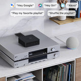 WiiM Pro Plus AirPlay 2 Receiver, Google Cast Audio, Multiroom Streamer with Premium AKM DAC, Voice Remote, Works with Alexa/Siri/Google, Stream Hi-Res Audio from Spotify, Amazon Music, Tidal and More