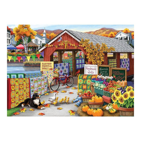 Cobble Hill 500 Piece Puzzle - Harvest Festival - Sample Poster Included