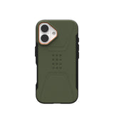 Urban Armor Gear (uag) -  Civilian Magsafe Case For Apple Iphone 16 - Olive Drab