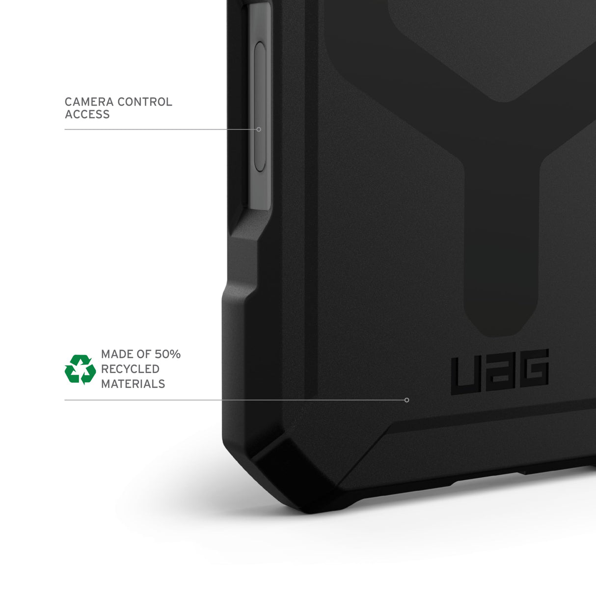 Urban Armor Gear (uag) -  Essential Armor Magsafe Case For Apple Iphone 16 - Black