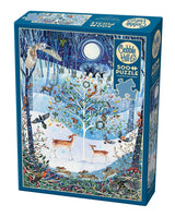 Cobble Hill 500 Piece Puzzle - Winter Woodland - Sample Poster Included