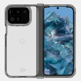 Itskins - Hybrid_r Clear Hinge Case For Google Pixel 9 Pro Fold - Smoke And Transparent