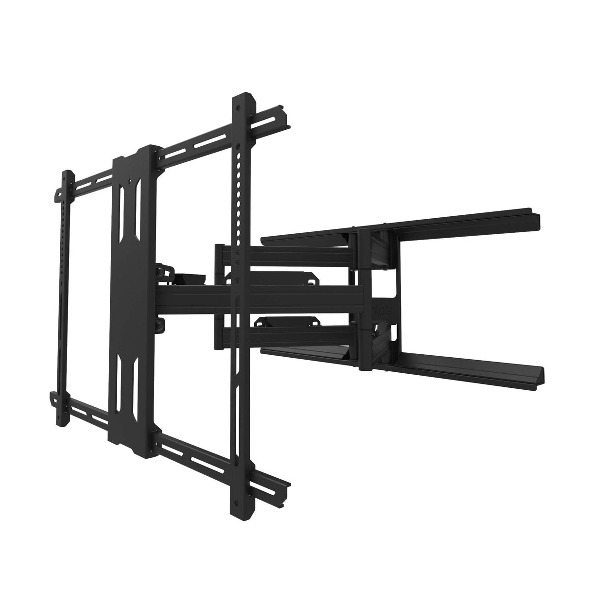 Kanto PDX700 Full Motion TV Wall Mount for 42-inch to 100-inch TVs | Supports up to 150 lbs | Swivel up to 90° | Tilt +15°/-3° | Black