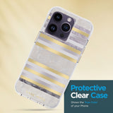 Case-mate - Pearl Magsafe Case For Apple Iphone 14 Pro - Pearl Stripes