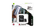 Kingston - Microsdxc Canvas Select Plus 64gb Memory Card And Adapter - Black