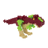 Plus Plus 3D Dinosaur Figure Building Block Set, 70 Mini Interlocking Puzzle Pieces, Fun Stem Toys for Kids - T-Rex Maker Tube