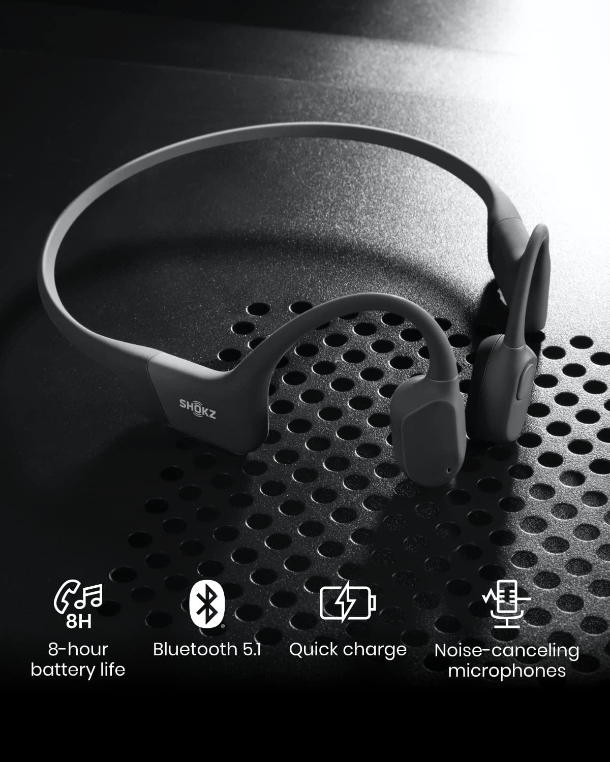 AFTERSHOKZ OPENRUN HEADPHONES BLACK