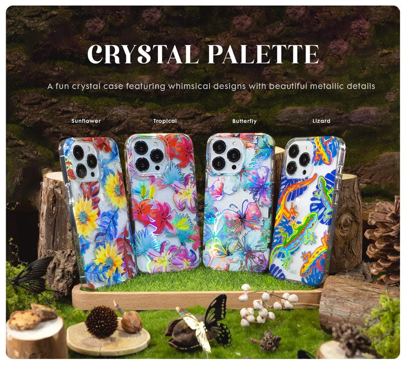 IPHONE 14 PRO LAUT CRYSTAL PALETTE CASE - LIZARD