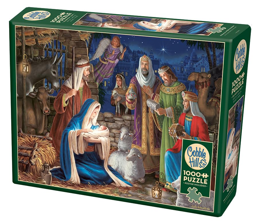 Cobble Hill 1000 Piece Puzzle - Miracle in Bethlehem - Sample Poster Included