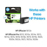 HP 962XL Black High-yield Ink Cartridge | Works with HP OfficeJet 9010 Series, HP OfficeJet Pro 9010, 9020 Series