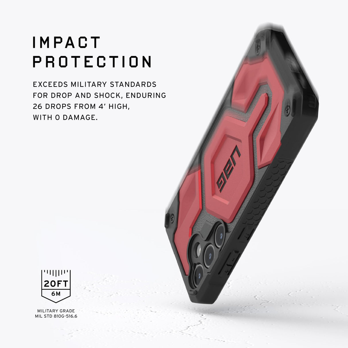 Urban Armor Gear (uag) - Monarch Case For Samsung Galaxy S24 Plus - Crimson