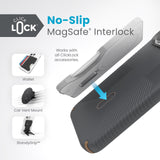 Speck - Presidio2 Grip Magsafe Case For Apple Iphone 15 Pro Max - Charcoal Grey