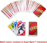 Mattel Games UNO Super Mario Card Game for Kids, Adults, Families & Game Nights, Themed Deck & Special Rule for 2 to 10 Players