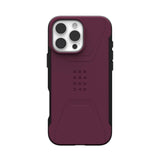 Urban Armor Gear (uag) -  Civilian Magsafe Case For Apple Iphone 16 Pro Max - Bordeaux