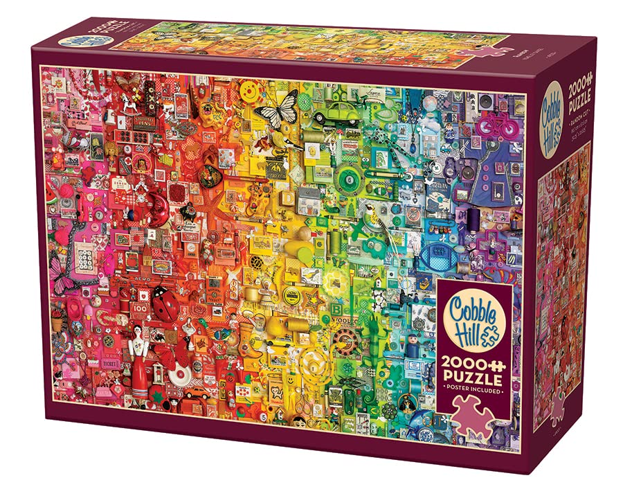 Cobble Hill 2000 Piece Puzzle - Rainbow - Sample Poster Included