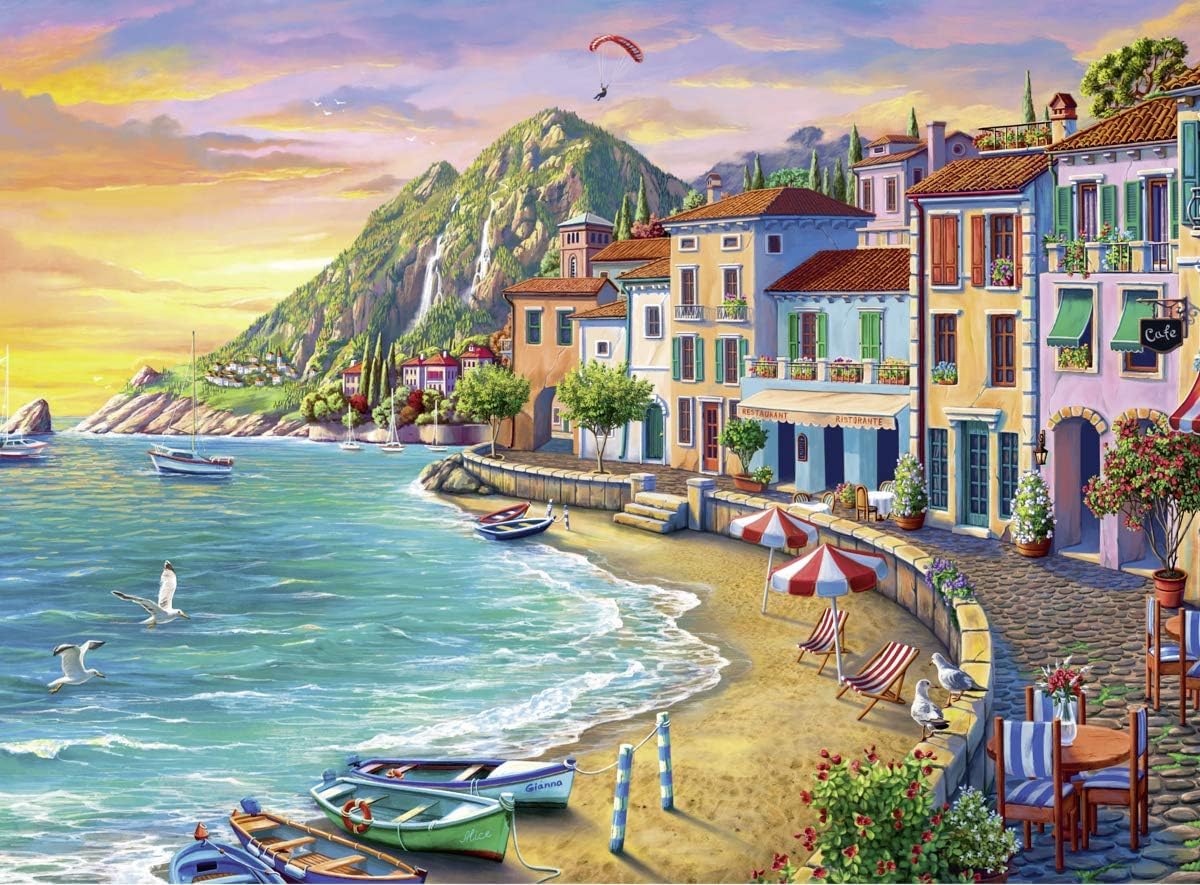 Ravensburger Romantic Sunset 750-Piece Jigsaw Puzzle | Unique Piece Design | Anti-Glare Surface | Premium Quality Materials | FSC-Certified