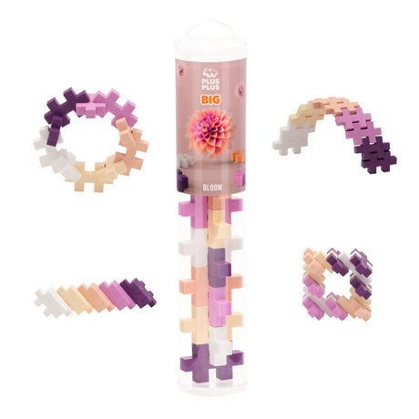 PLUS PLUS Big – 15 Piece Bloom Mix – Construction Building Stem/Steam Toy