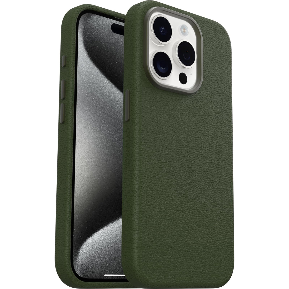 Otterbox - Symmetry Cactus Leather Case For Apple Iphone 15 Pro - Cactus Grove