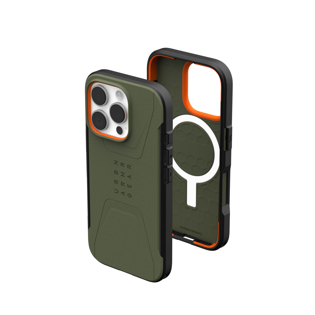 Urban Armor Gear (uag) -  Civilian Magsafe Case For Apple Iphone 16 Pro - Olive Drab