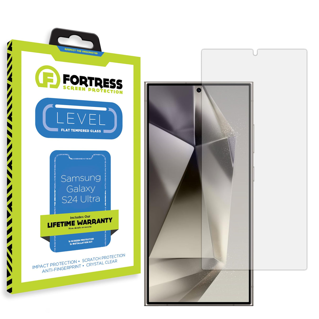 SAMSUNG GALAXY S24 ULTRA FORTRESS LEVEL SCREEN PROTECTOR - TEMPERED GLASS