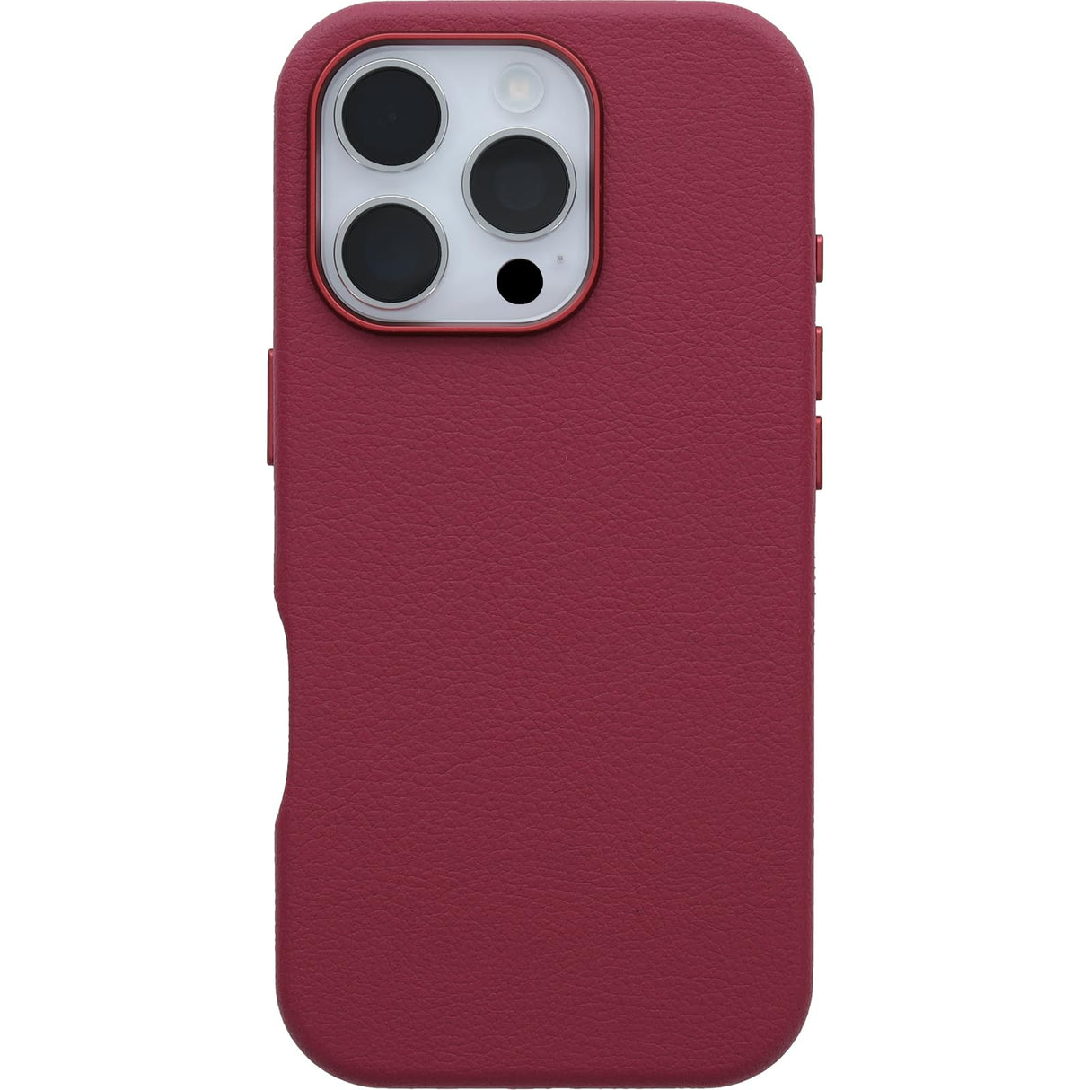 Otterbox - Symmetry Cactus Leather Magsafe Case For Apple Iphone 16 Pro - Maroon Bells