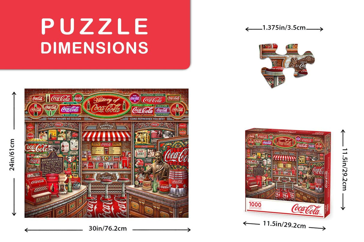 Springbok's 1000 Piece Jigsaw Puzzle Coca Cola History - Made in USA