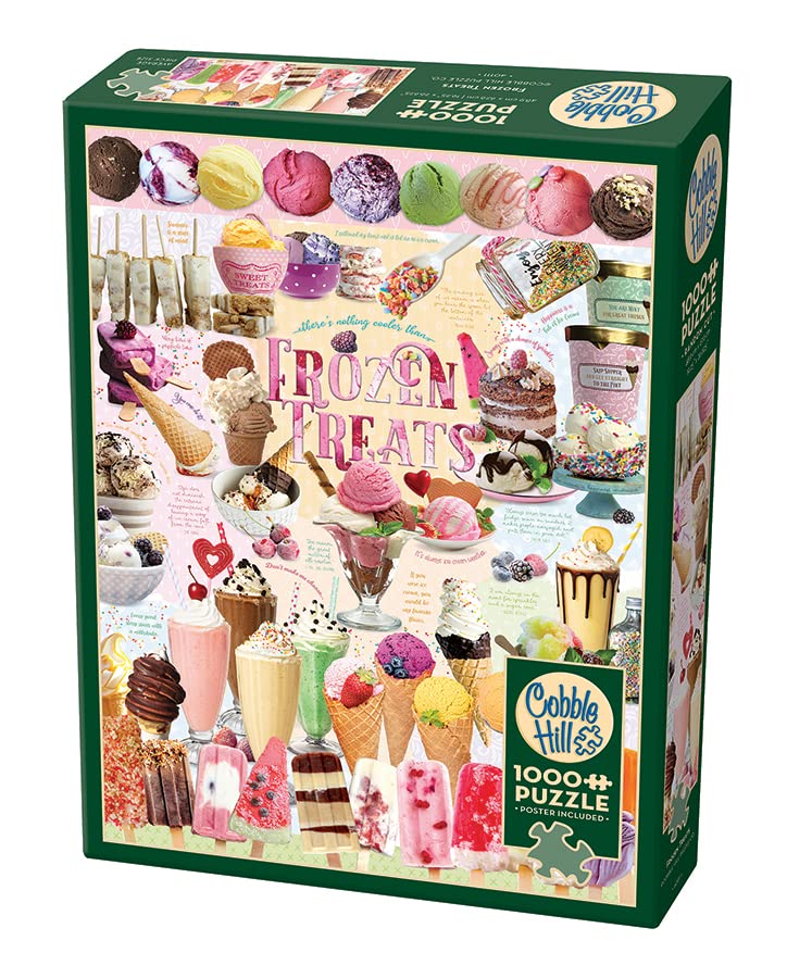 Cobble Hill 1000 Piece Puzzle - Frozen Treats - Sample Poster Included