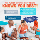 EAP Toy and Games You Who, Funny Family Games for Kids and Adults, Relationship Card Game, Games for Teens, Conversation Cards, Best Games for Family Game Night, Do You Really Know Your Family Game