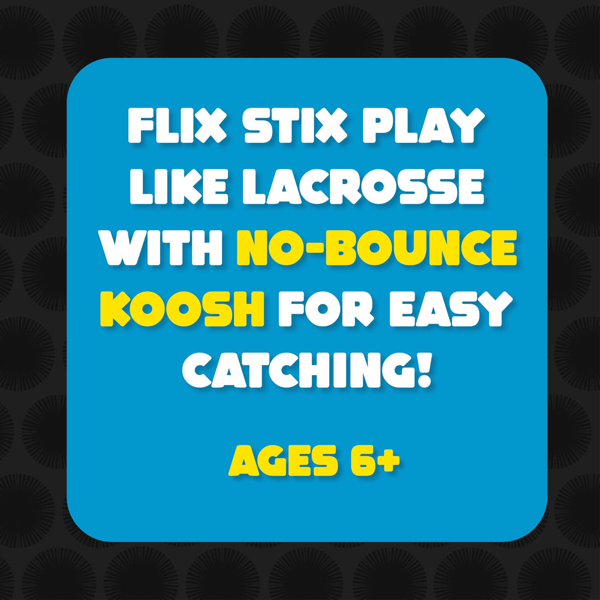 Koosh Flix Stix – Kids Outdoor Toys, Beach Toys, Plays Like Lacrosse, Kids Games, Outdoor Games for Adults and Family, Kids Toys, Ball Included, Outdoor Play Toys, Screen-Free, Ages 6+