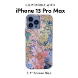 Rifle Paper Co. iPhone 13 Pro Max Case - 10ft Drop Protection with Wireless Charging - Luxury Floral Print 6.7" Case for iPhone 13 Pro Max - Slim, Anti Scratch, Shock Absorbing Materials - Marguerite