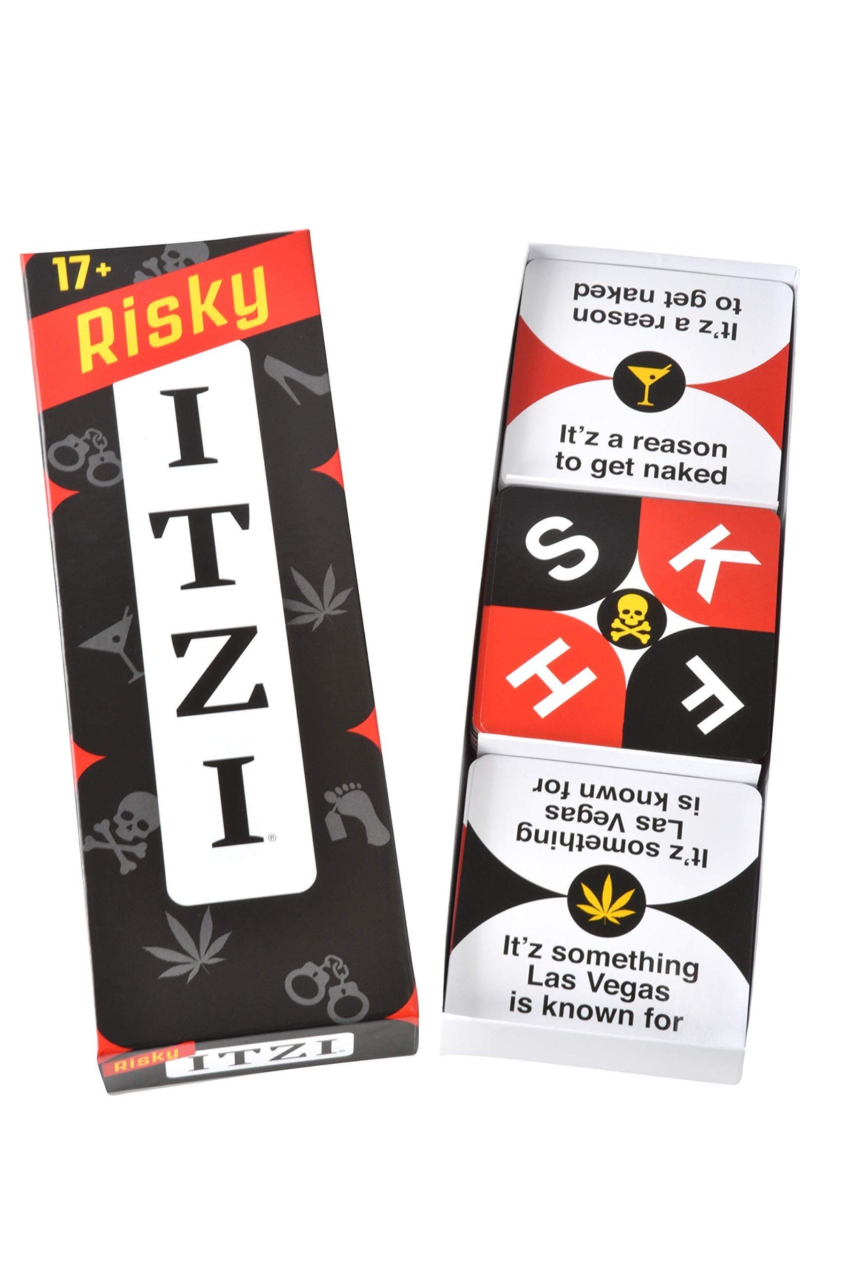 TENZI Risky ITZI - The Fast, Fun, and Twisted Word Matching Adult Party Card Game for Ages 17-107 - 2-8 Players