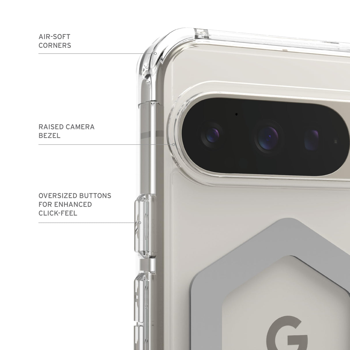 Urban Armor Gear (uag) - Plyo Pro Case For Google Pixel 9 Pro - Ice And Silver