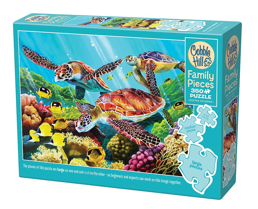 Cobble Hill Family Piece's 350 Puzzle - Molokini Current - Sample Poster Included