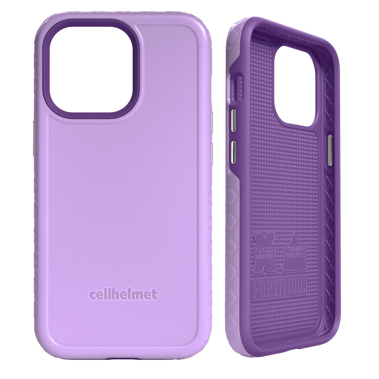 IPHONE 13 PRO CELLHELMET - FORTITUDE CASE - LILAC BLOSSOM PURPLE