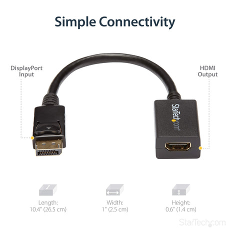 DISPLAYPORT TO HDMI ADAPTER