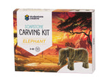 STUDIOSTONE CREATIVE DIY Arts & Crafts Carving Kit Kids & Adults | Elephant Sculpture Soapstone