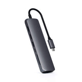 Satechi - Usb C Slim Multi Port With Ethernet Adapter - Space Gray