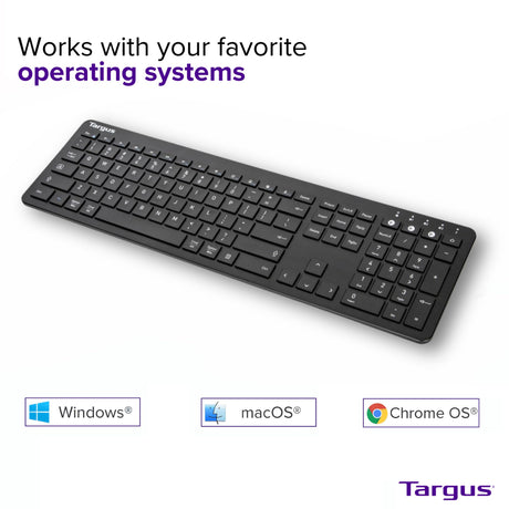 TARGUS FULL-SIZE MULTI-DEVICE - KEYBOARD - QWERTY - US - BLACK