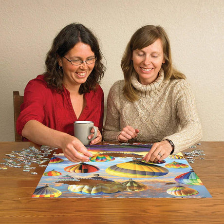 Cobble Hill 1000 Piece Puzzle - Hot Air Balloons - Sample Poster Included - image 5
