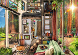 Ravensburger Redwood Forest Tiny House 1000 Piece Jigsaw Puzzle | Engaging Imagery | Perfect Interlocking Fit | Sustainable Materials | Ideal for Ages 14+