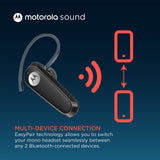 Motorola - Hk126 In Ear Mono Bluetooth Headset - Black