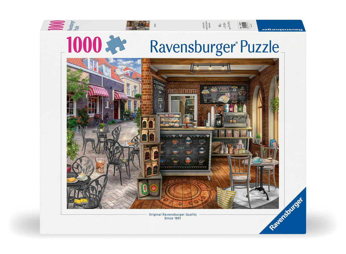 Ravensburger Quaint Cafe 1000 Piece Jigsaw Puzzle for Adults - Handcrafted Tooling, Made in Germany, Every Piece Fits Together Perfectly