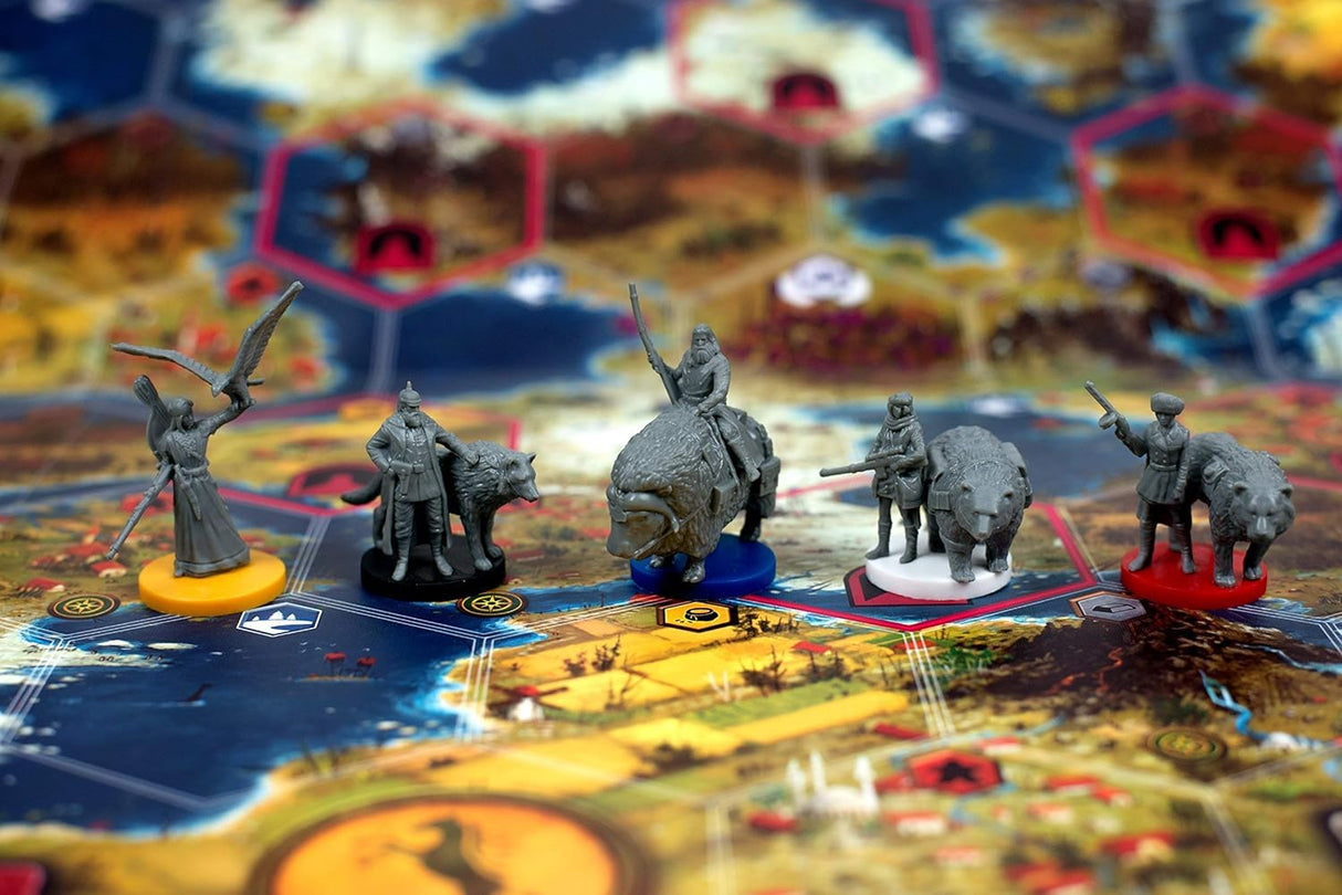 Stonemaier Games: Scythe (Base Game) | an Engine-Building, Area Control Strategy Board Game Set in Dieselpunk 1920s Europe for Adults and Family | 1-5 Players, 115 Mins, Ages 14+